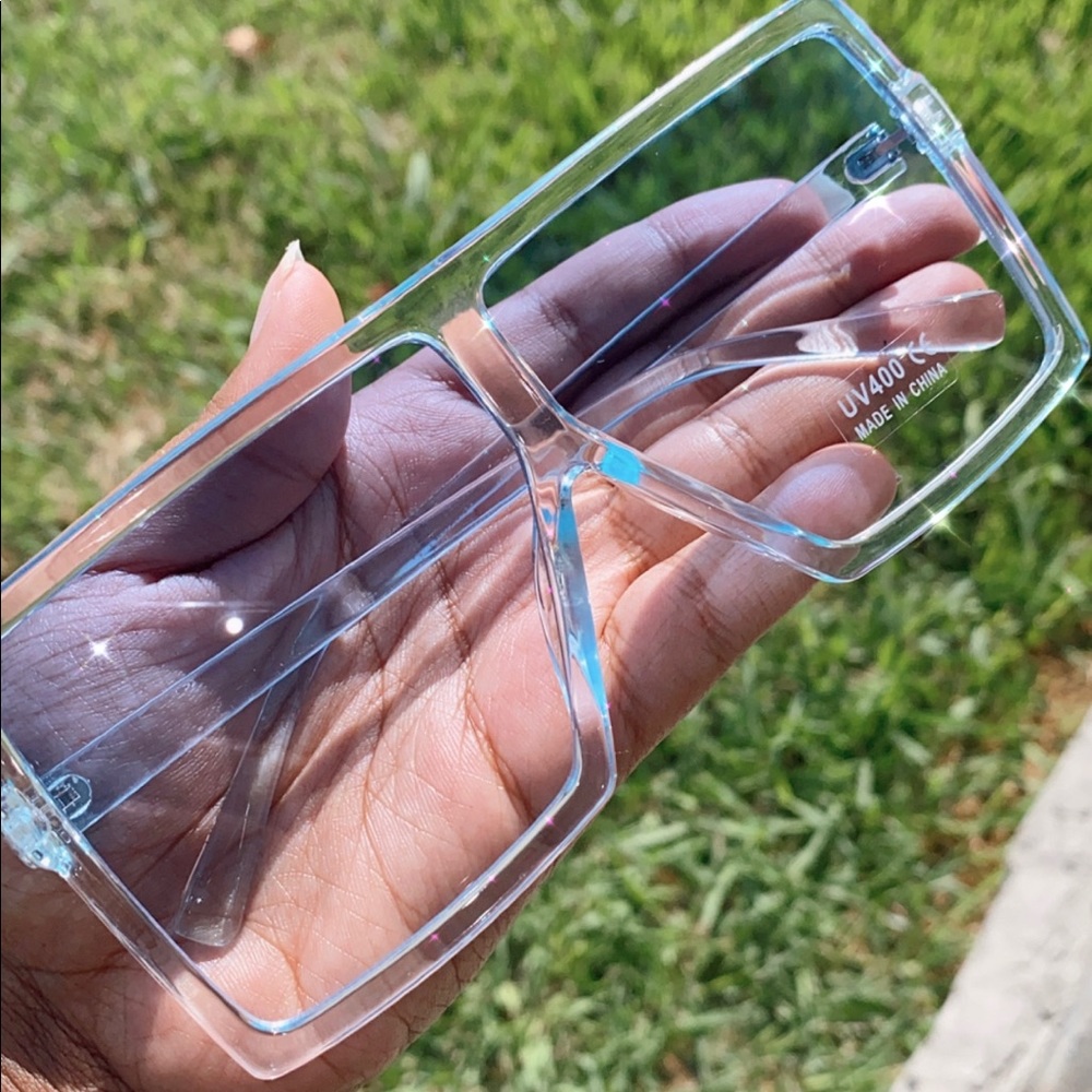 Baby Blue Square Sunglasses